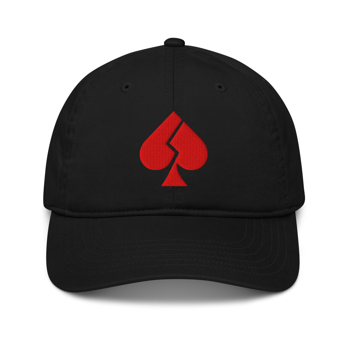 BBB Broken Ace — Embroidered Organic Cap — product view 1