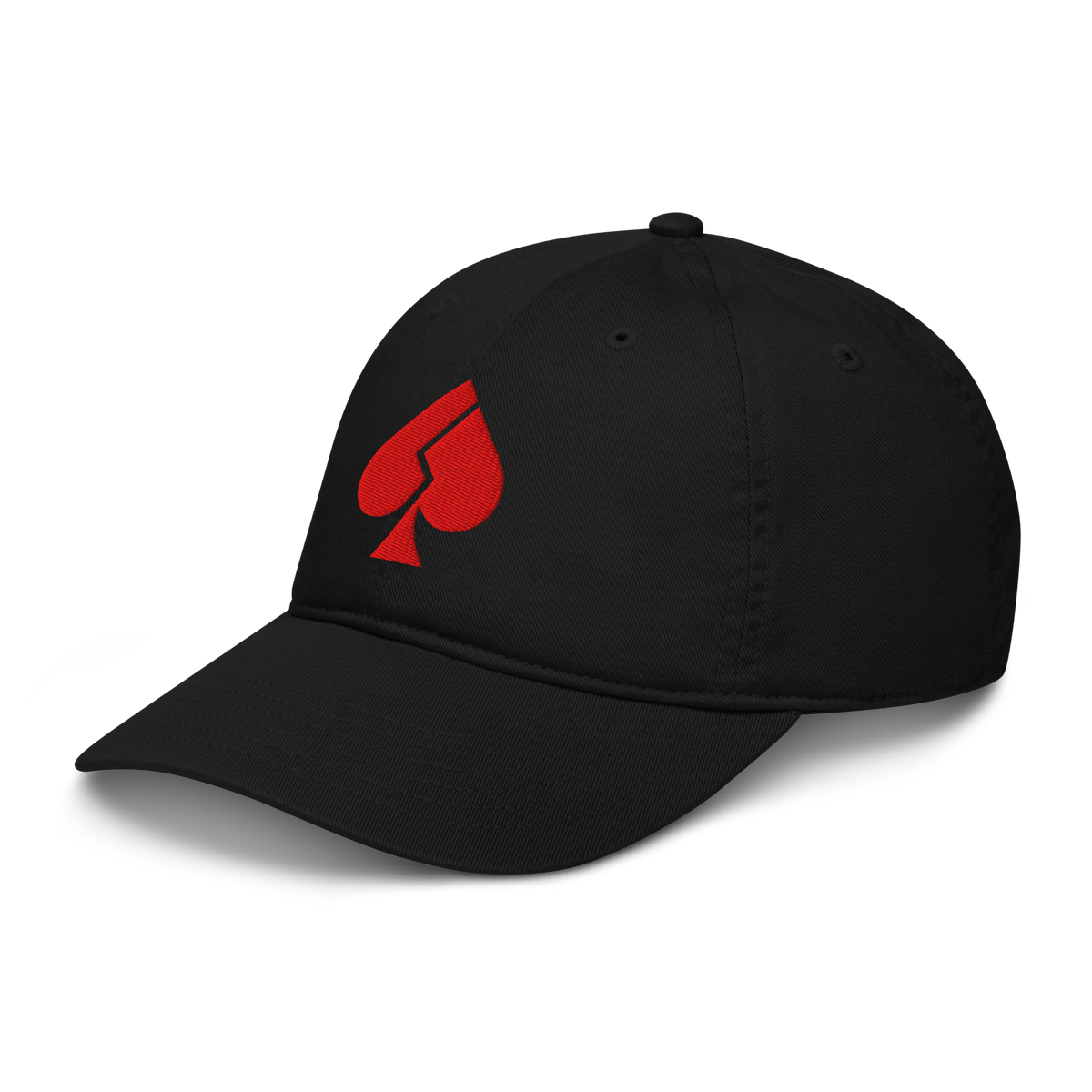 BBB Broken Ace — Embroidered Organic Cap — product view 4