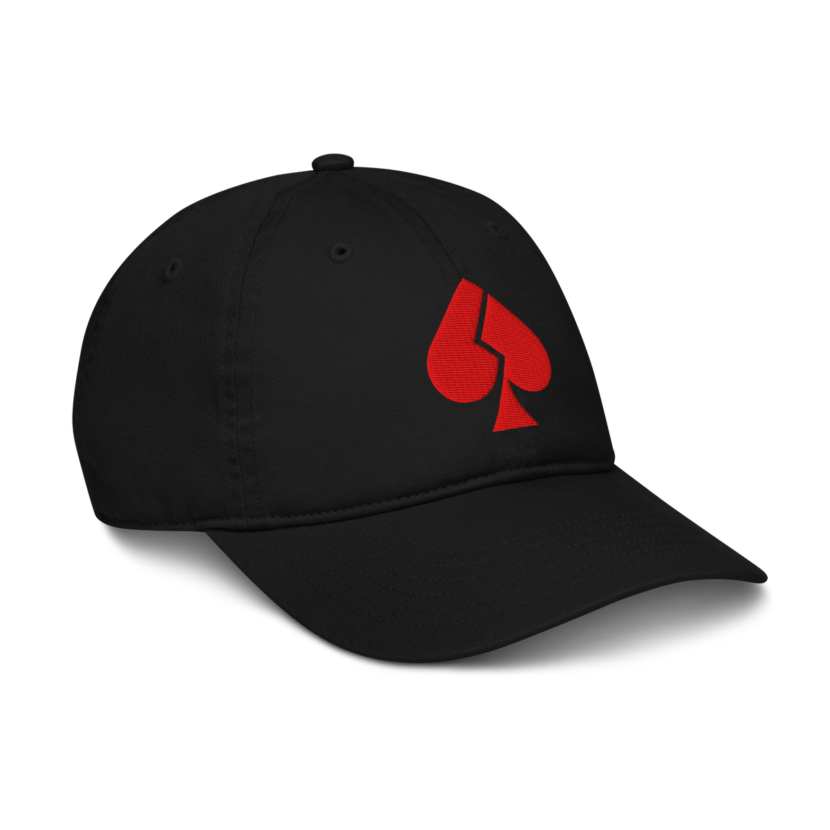 BBB Broken Ace — Embroidered Organic Cap — product view 6