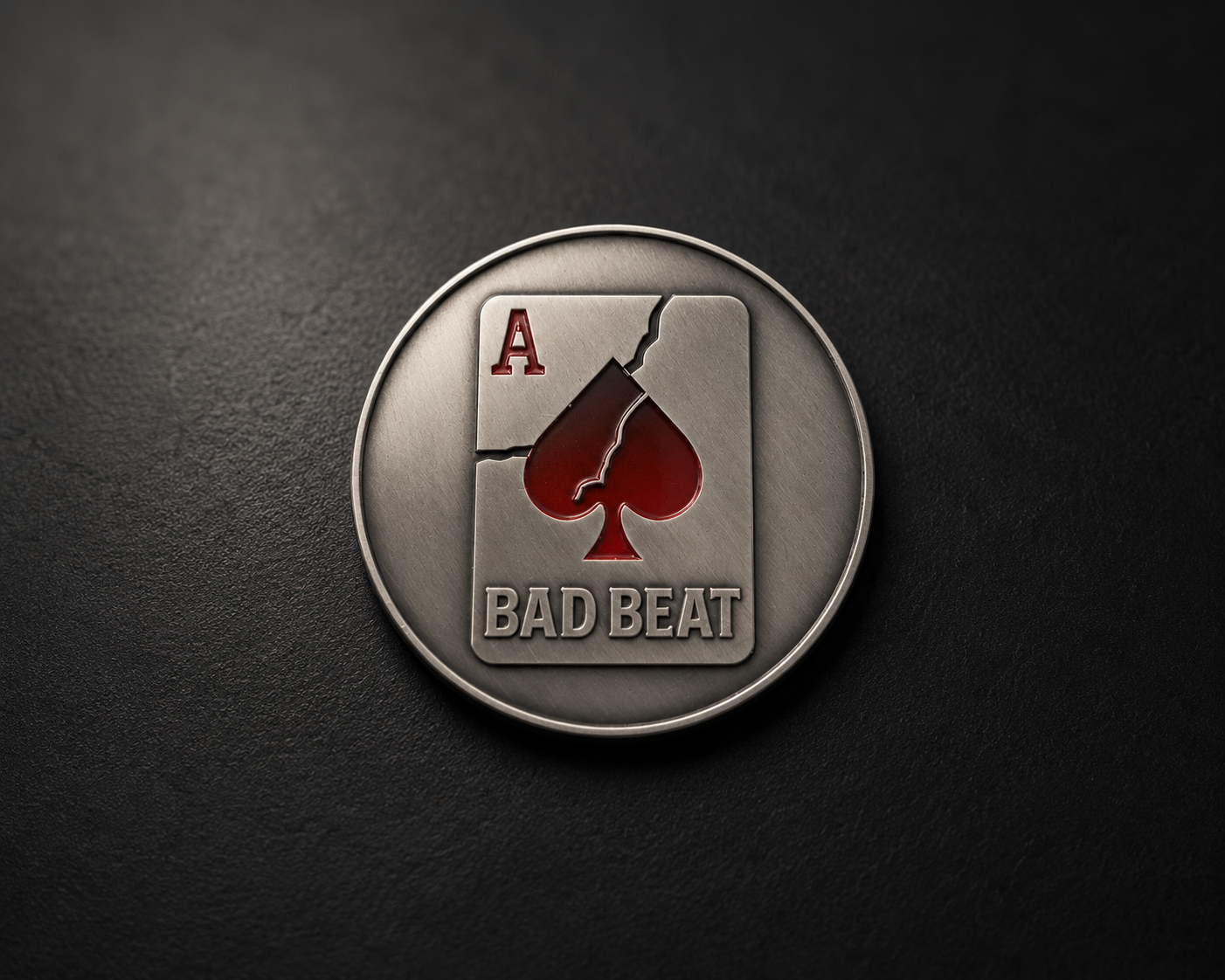 Tilt lives here – Metal Poker Guard Coin