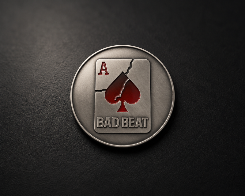 Tilt lives here – Metal Poker Guard Coin