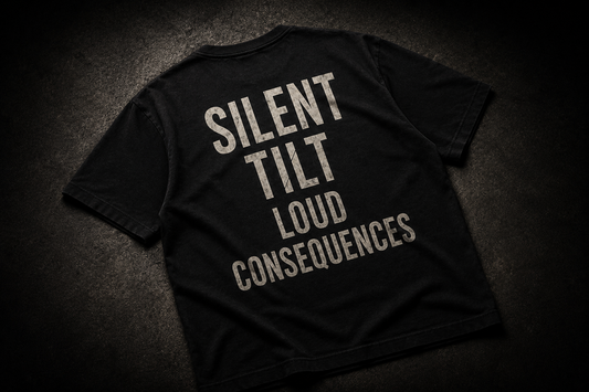 “Silent Tilt Loud Consequences” T-Shirt