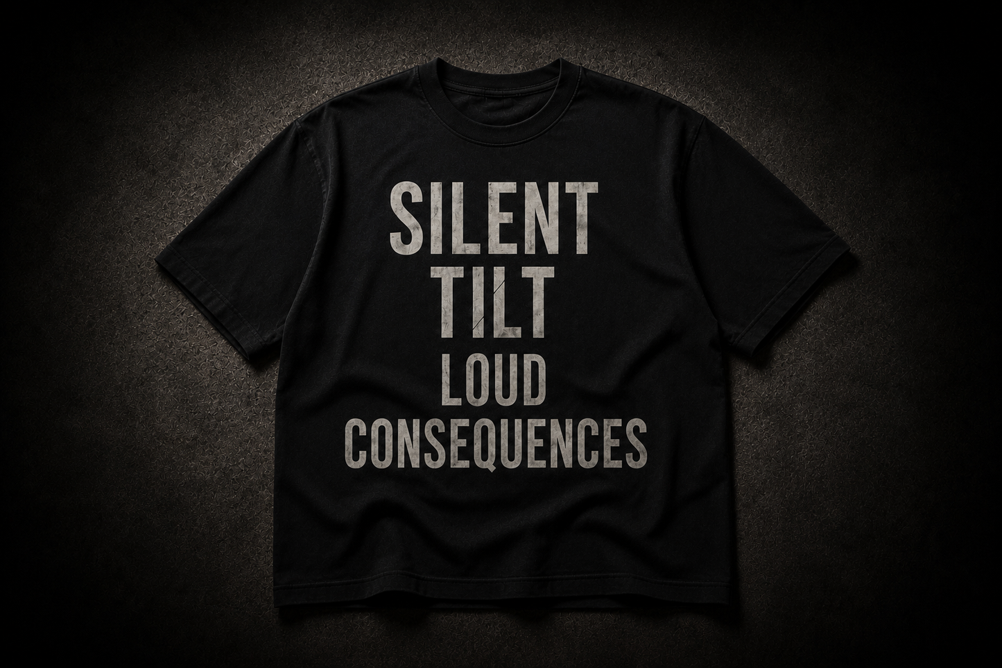“Silent Tilt Loud Consequences” T-Shirt