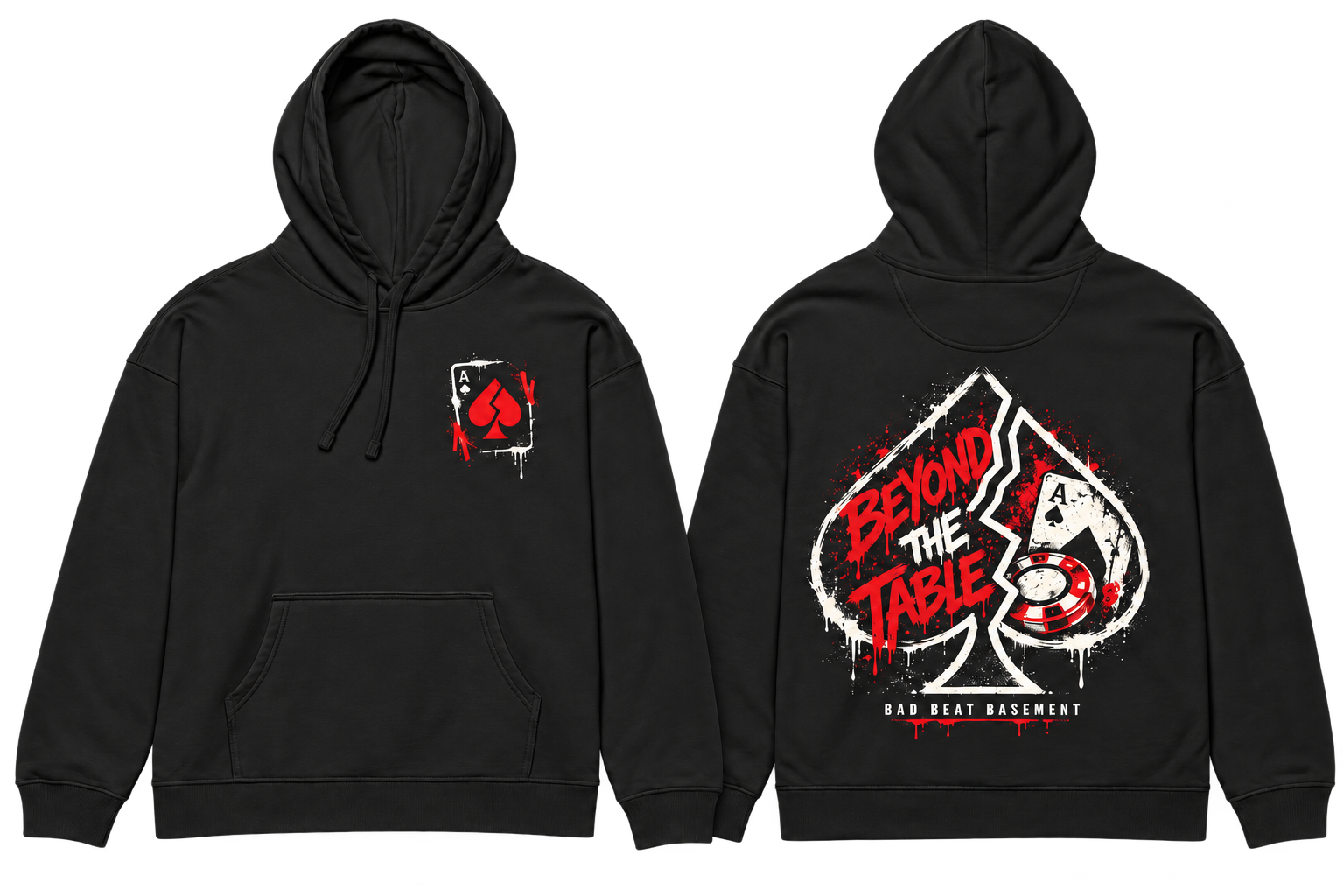 Beyond the Table — approved front and back design concept, not a final production mockup