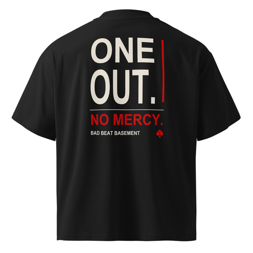 BBB One Out — Blaster Tee — back design, digital product mockup